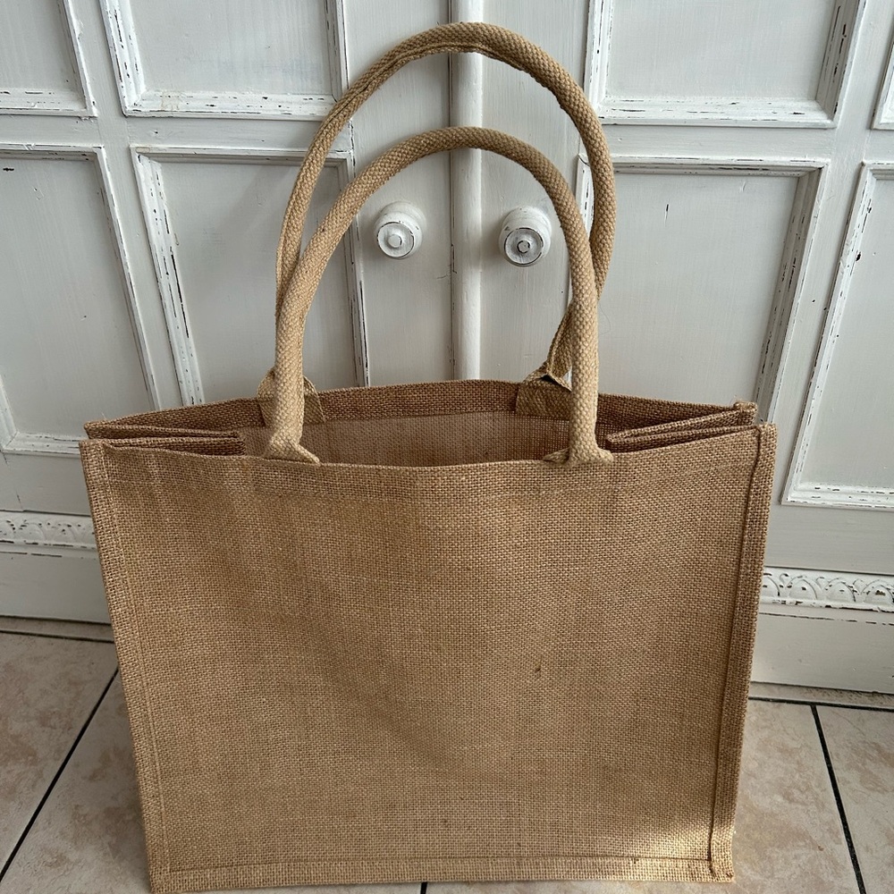 Burlap/Jute Tote Bag